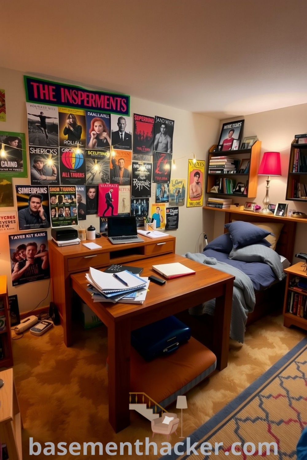 Cozy basement teenager